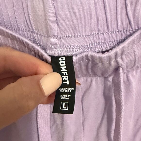 Lavender Athletic Shorts - Picture 2 of 3